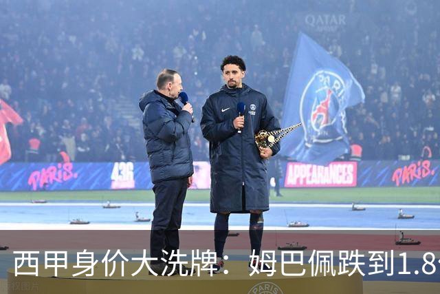 西甲身价大洗牌：姆巴佩跌到1.8亿不算惨，最惨的是这位乌拉圭人